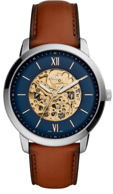 Watch strap Fossil ME3160 Leather Brown 22mm